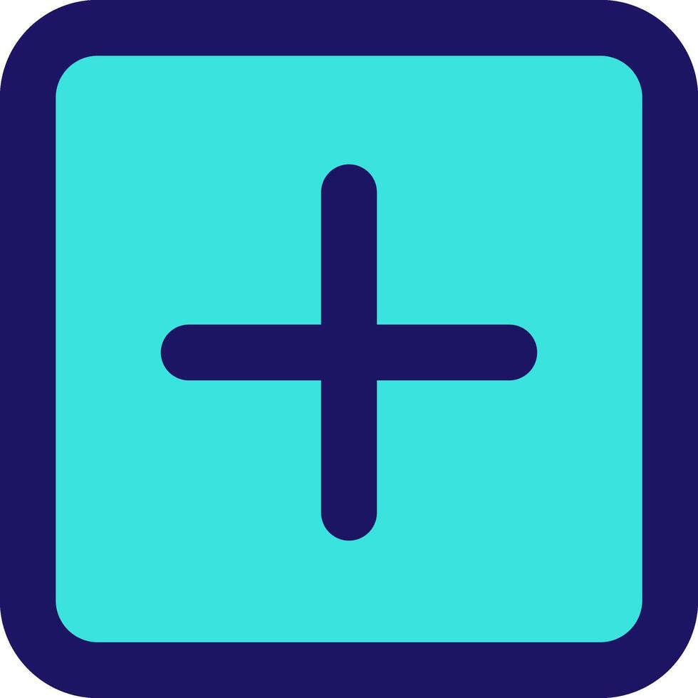 plus square icon line application software set vector