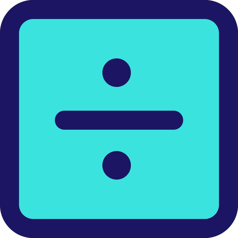 divide square icon line application software set vector