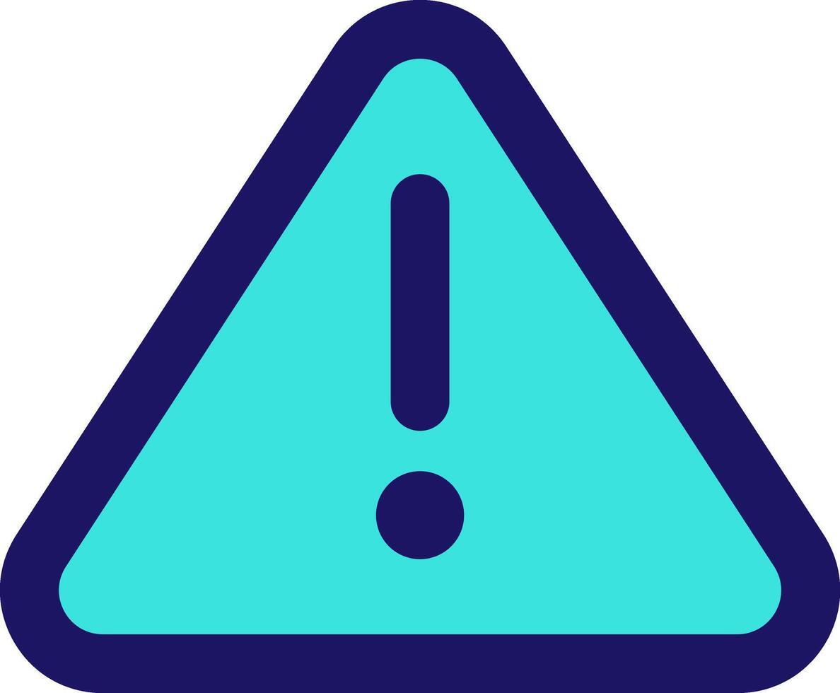 alert triangle icon line application software set vector