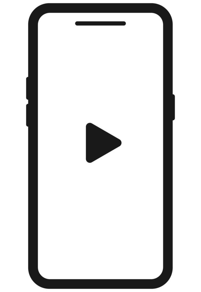 Smartphone flat design isolated on white background. vector