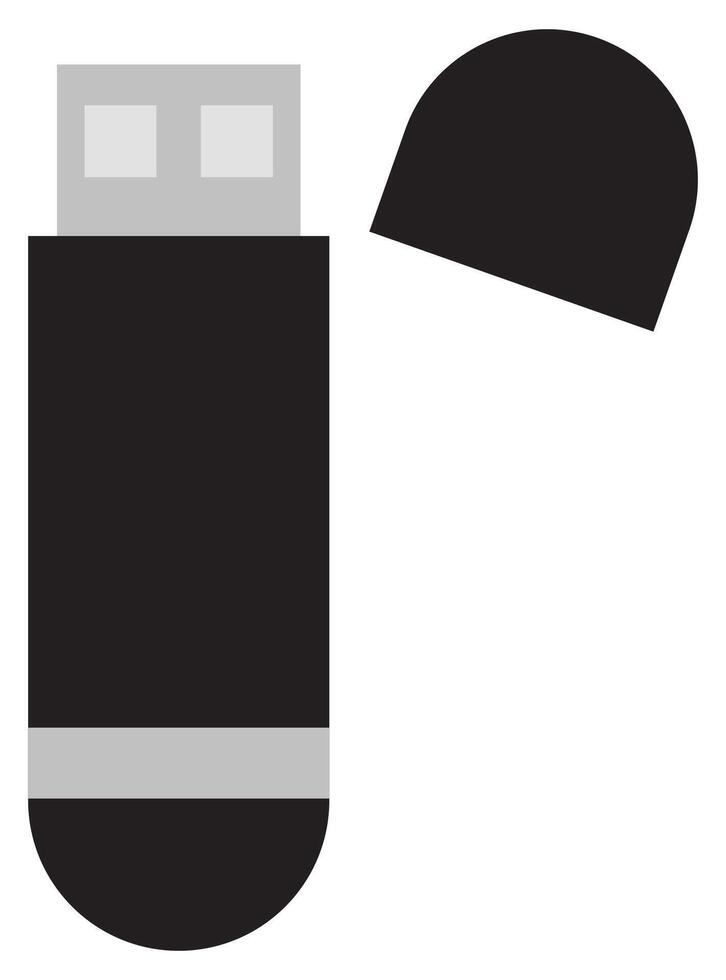 USB flashdisk icon isolated on white background. vector