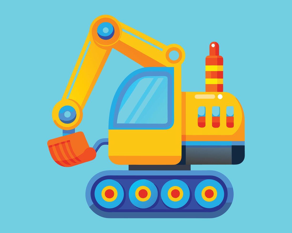 Construction vehicle concept illustration vector