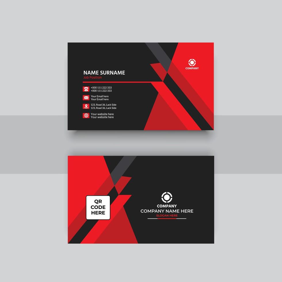 Modern business card template vector