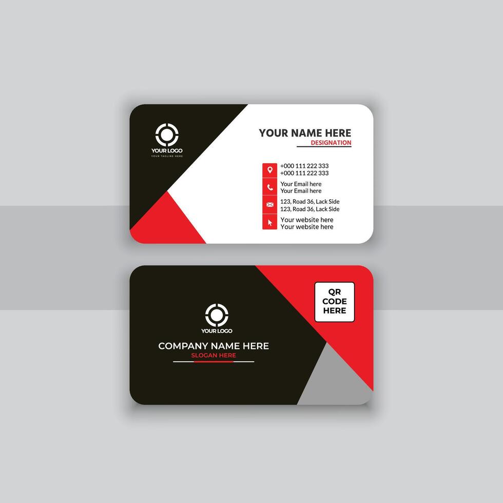 Modern business card template vector
