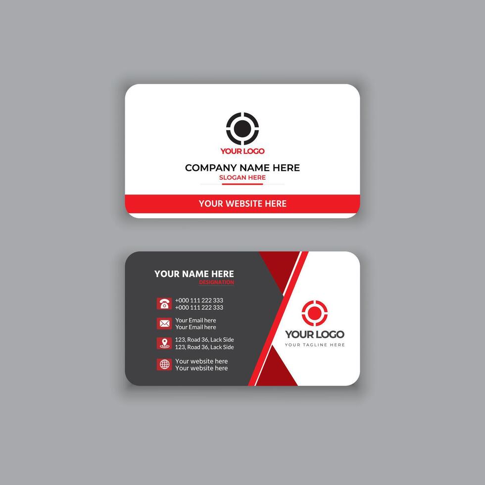Creative buiseness card template vector