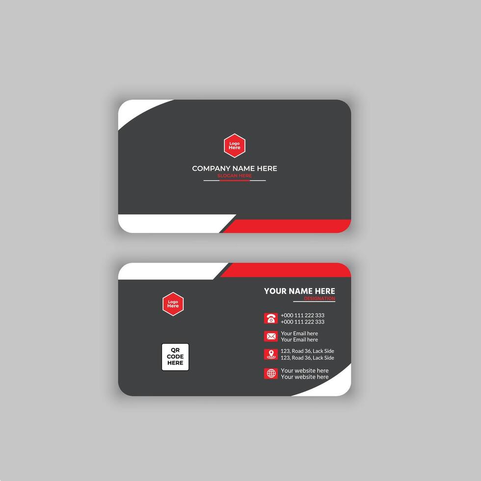 Modern business card template vector