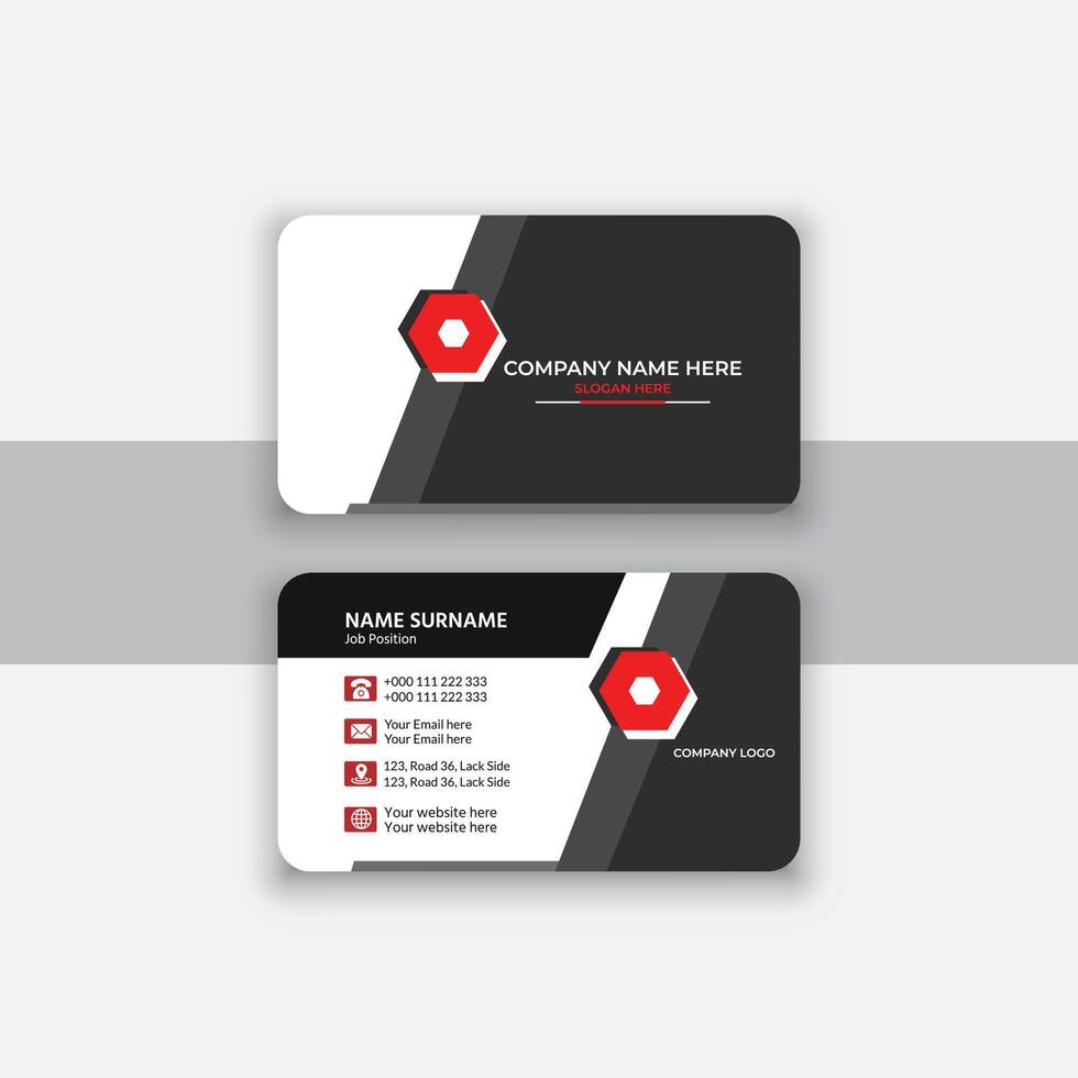 Modern business card template vector