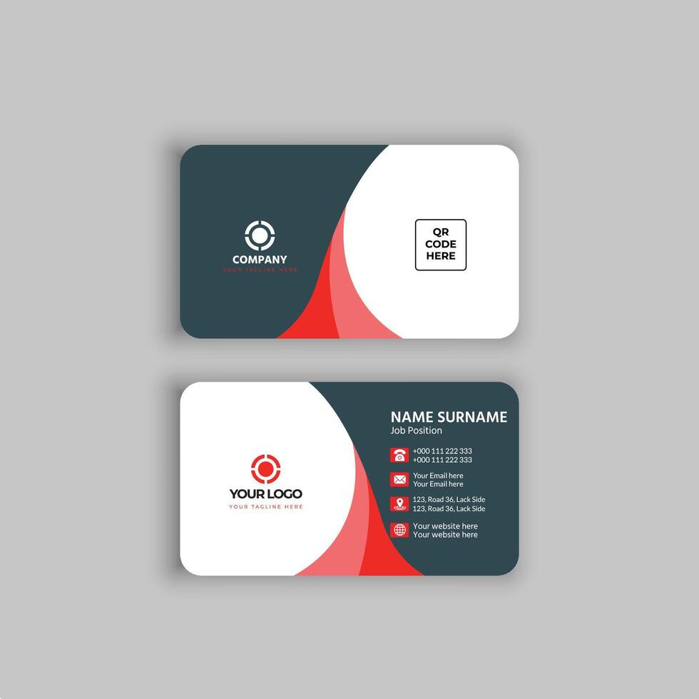 Creative buiseness card template vector