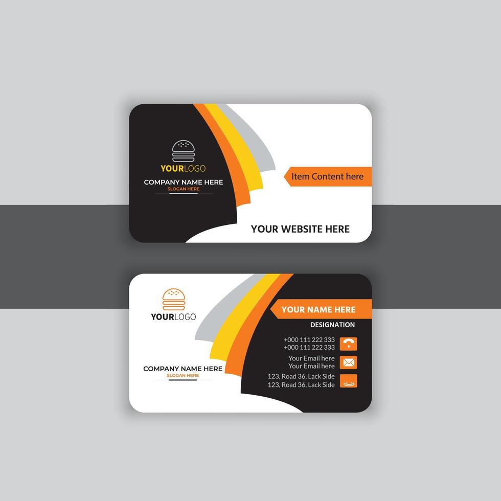 Creative buiseness card template vector