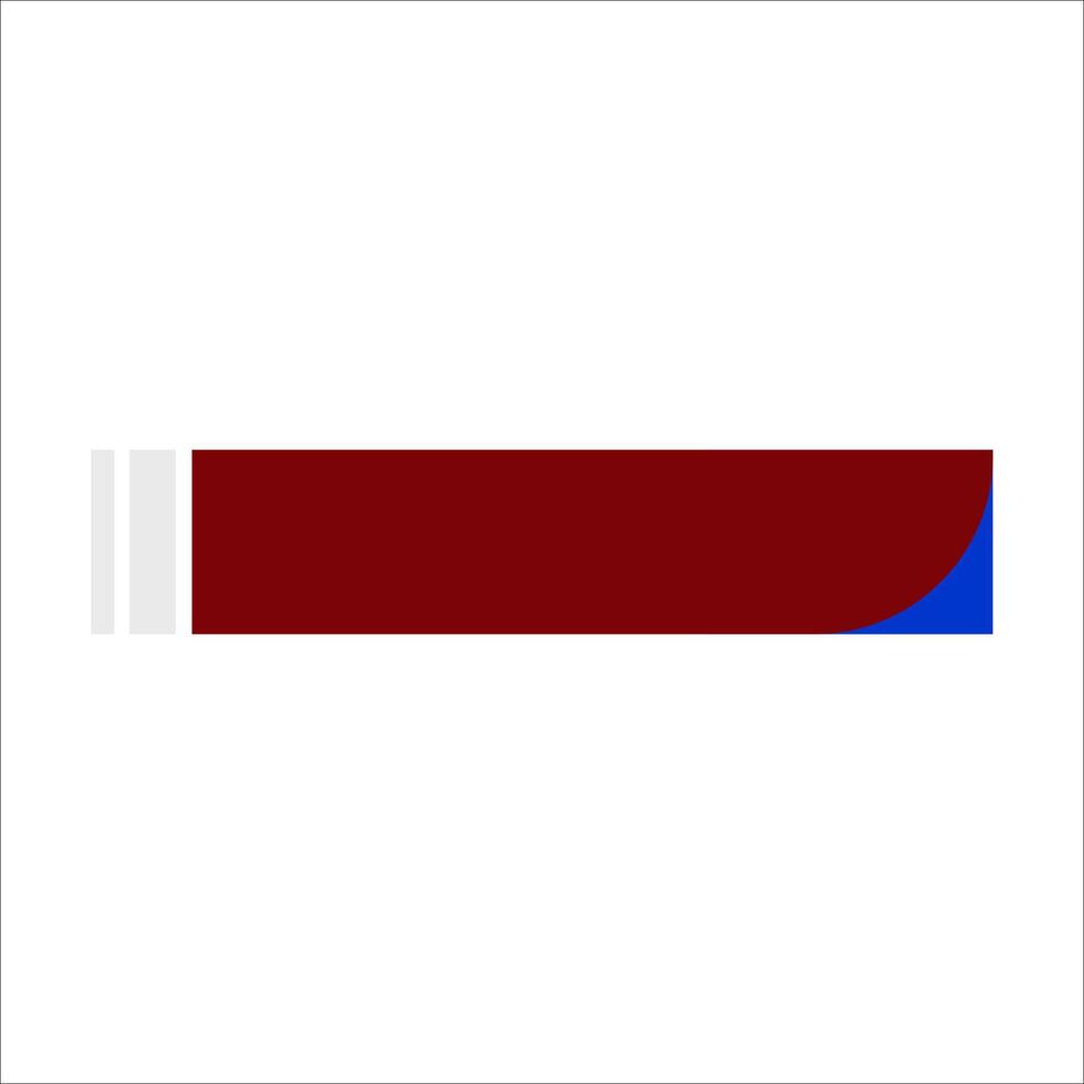 Broadcast News Lower Third Banner Template. Modern Headline Bar Layout Design vector