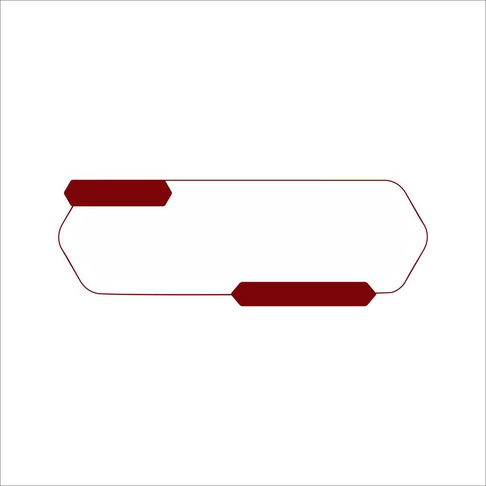 Broadcast News Lower Third Banner Template. Modern Headline Bar Layout Design vector