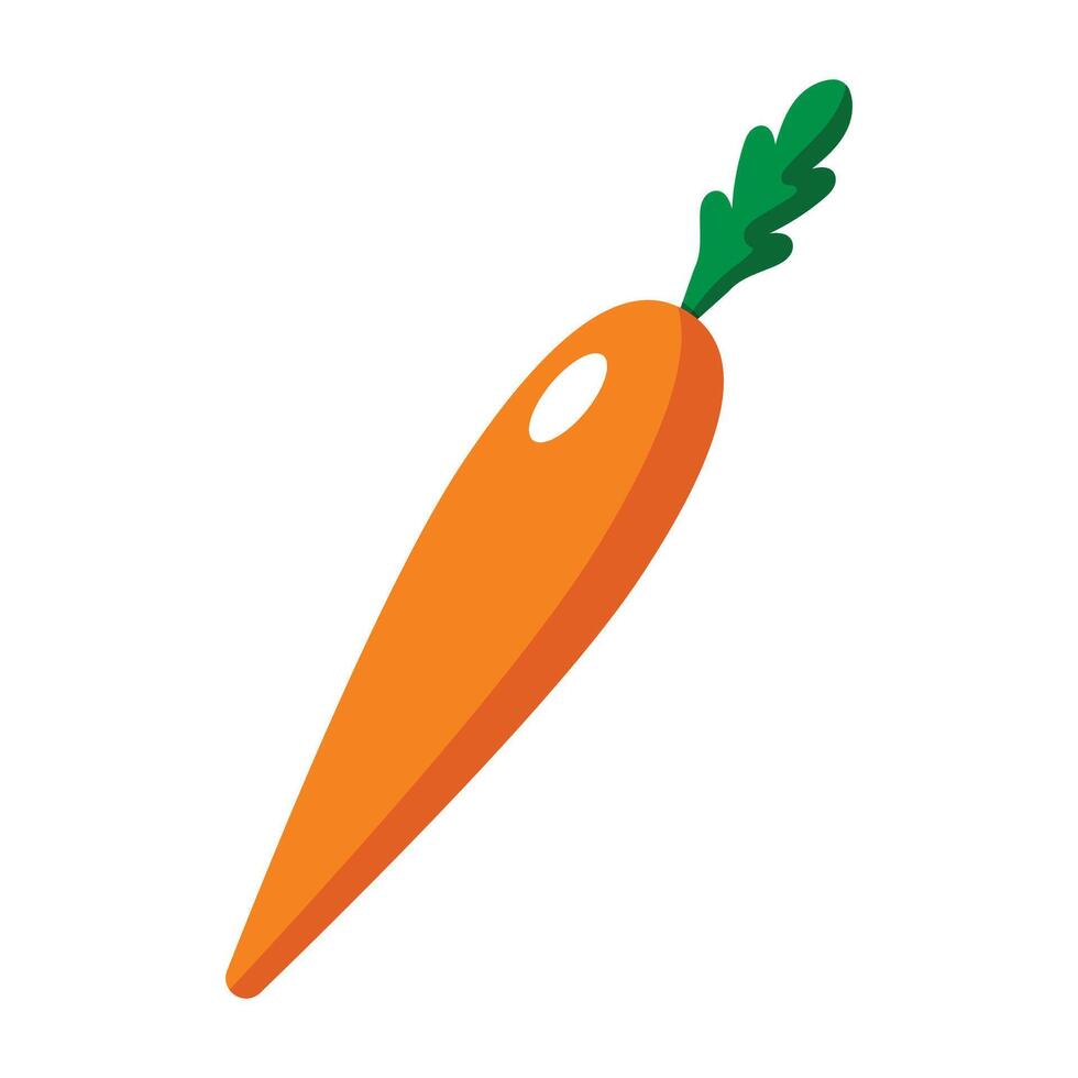 Carrot fresh vegetable icon isolated design on white vector