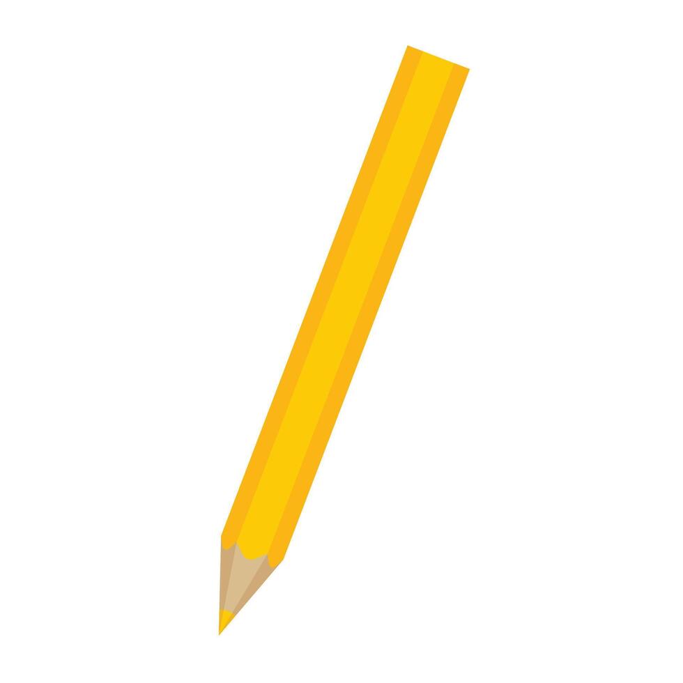 Classic pencil writing icon Cartoon of classic pencil writing vector