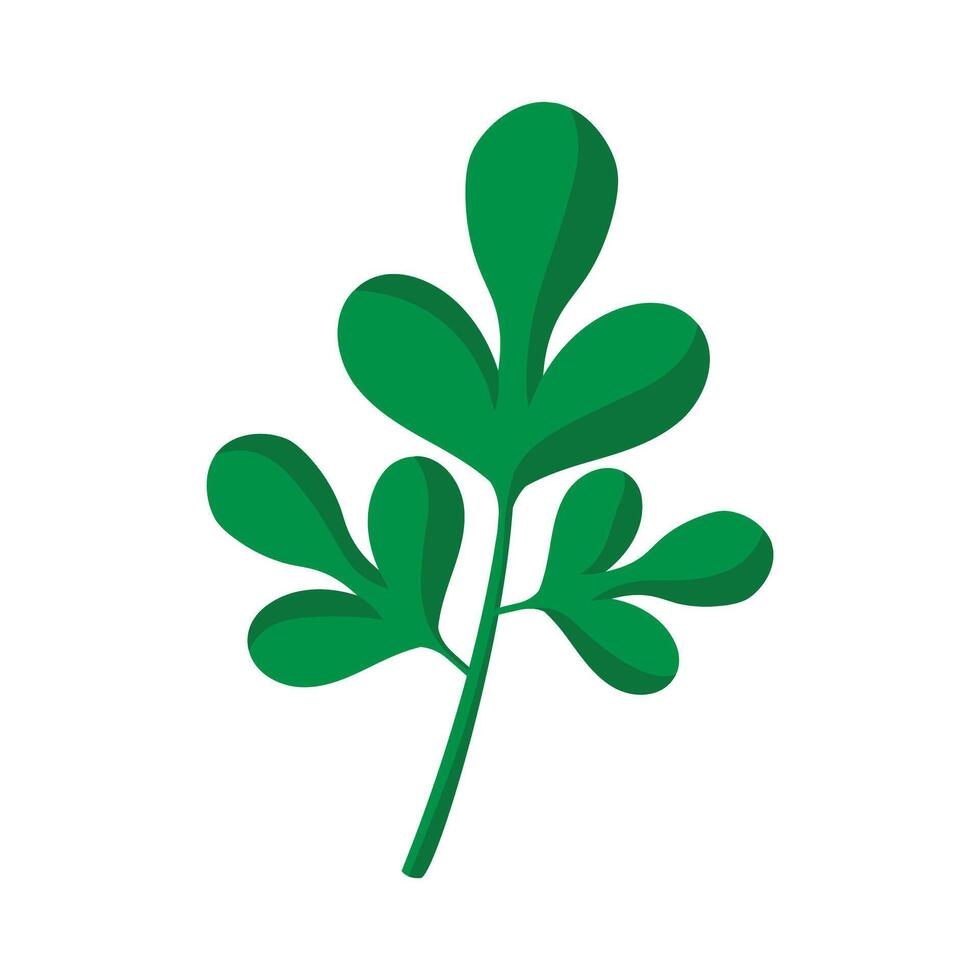 Plant branch design on white background vector