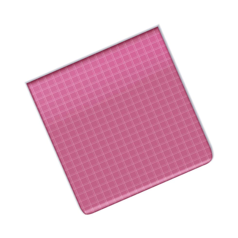 checkered towels on white background vector