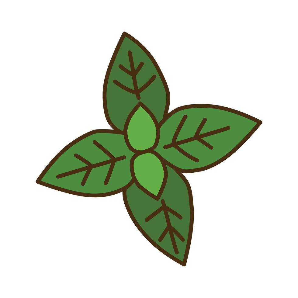 Leaf spring icon illustration isolated on white background vector