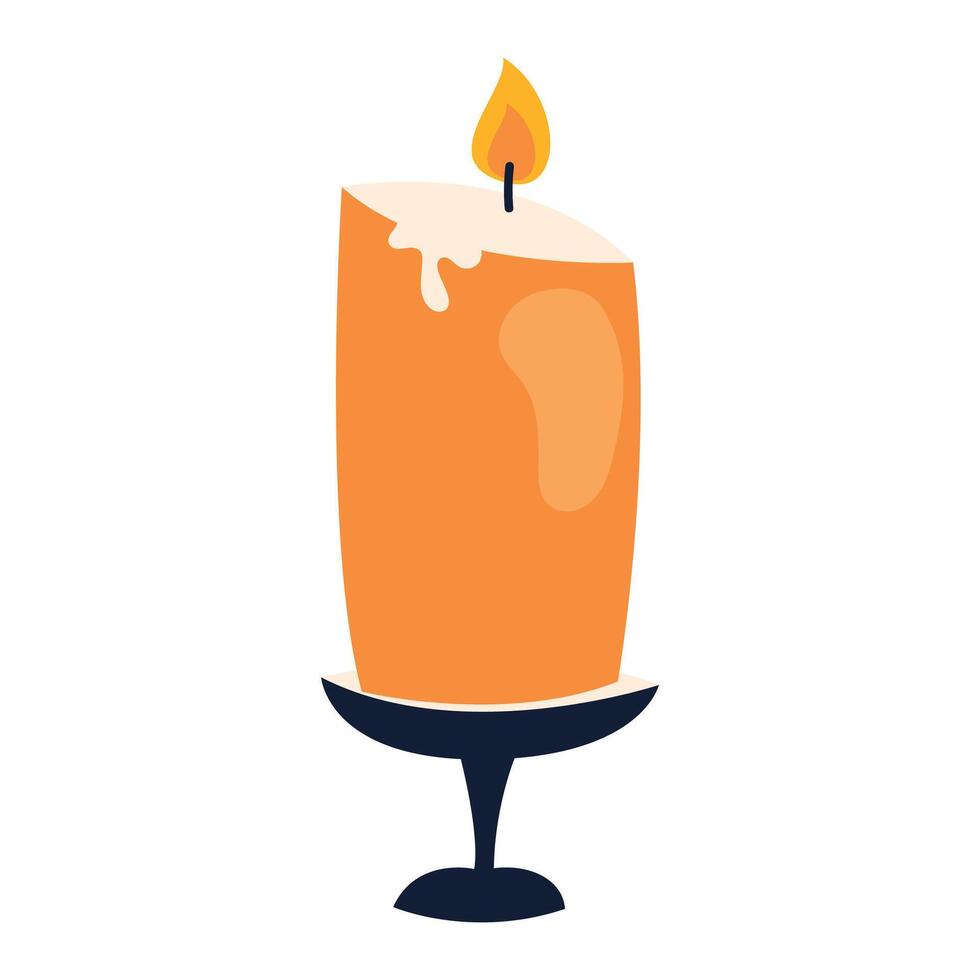 Detailed illustration scented candle on white vector