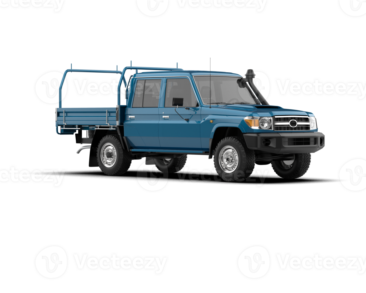 Pickup truck isolated on background. 3d rendering - illustration png