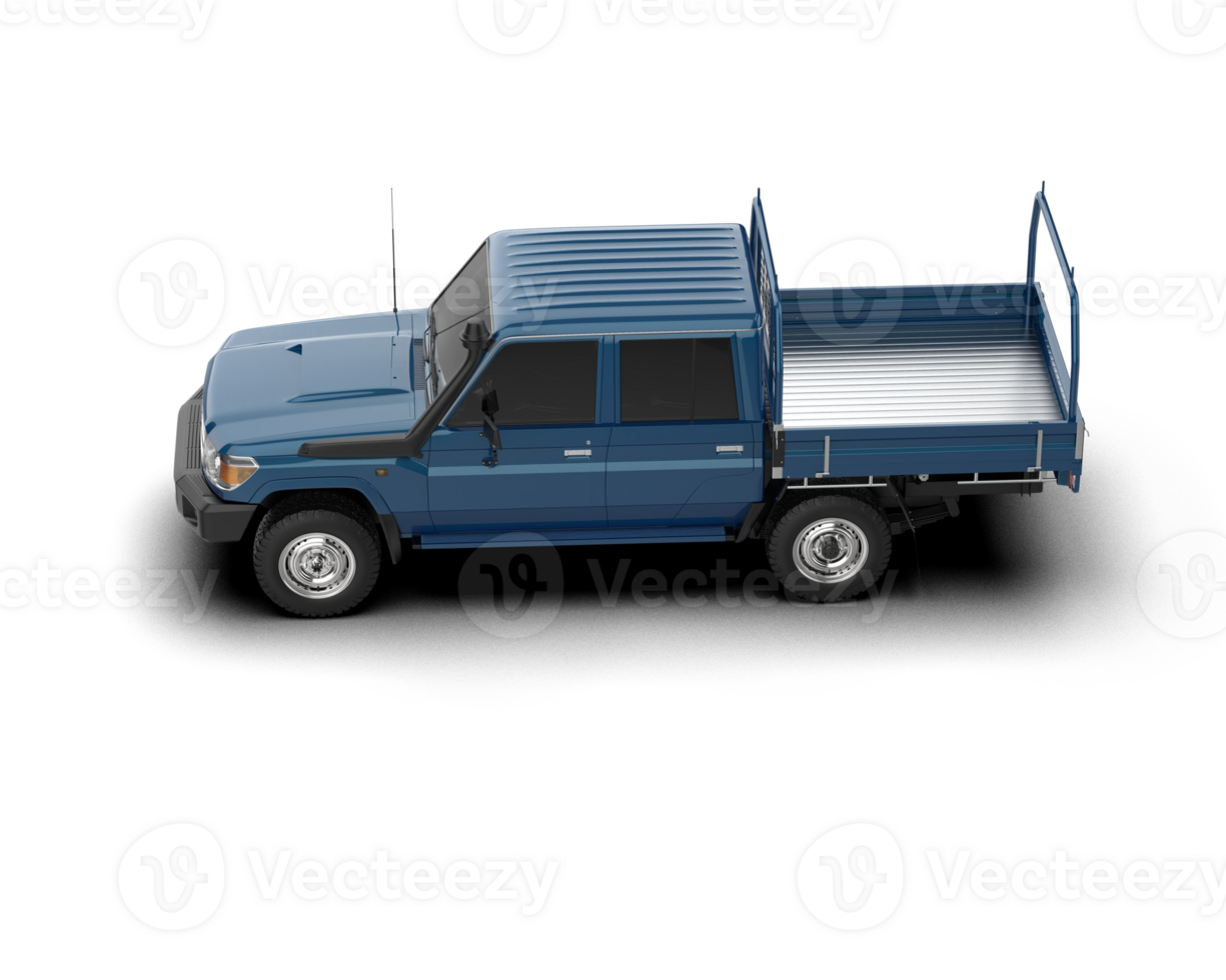 Pickup truck isolated on background. 3d rendering - illustration png