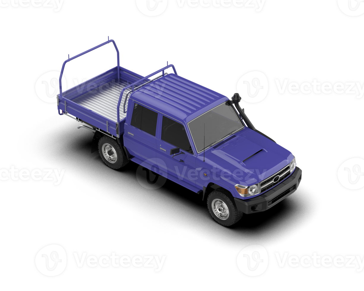 Pickup truck isolated on background. 3d rendering - illustration png