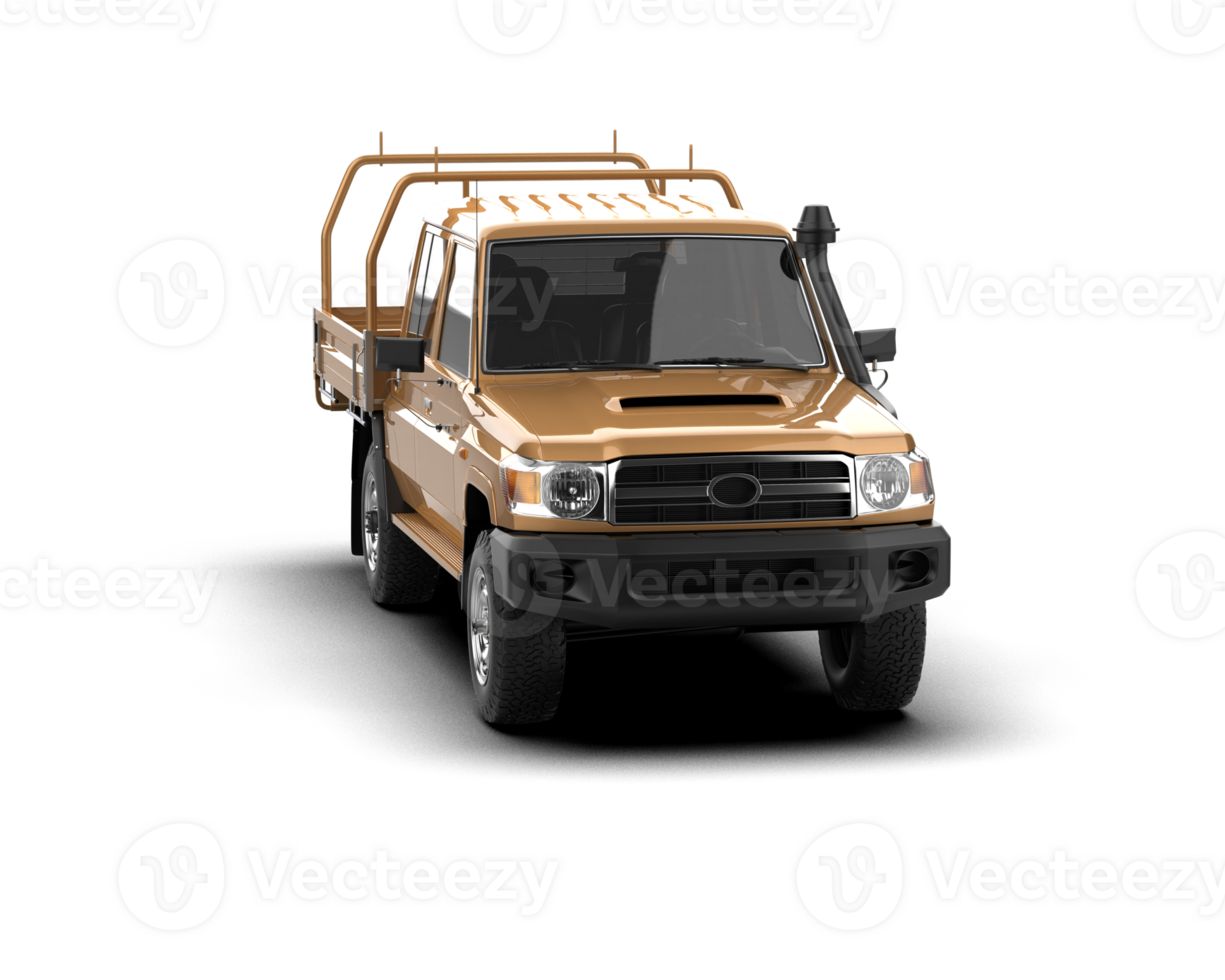 Pickup truck isolated on background. 3d rendering - illustration png