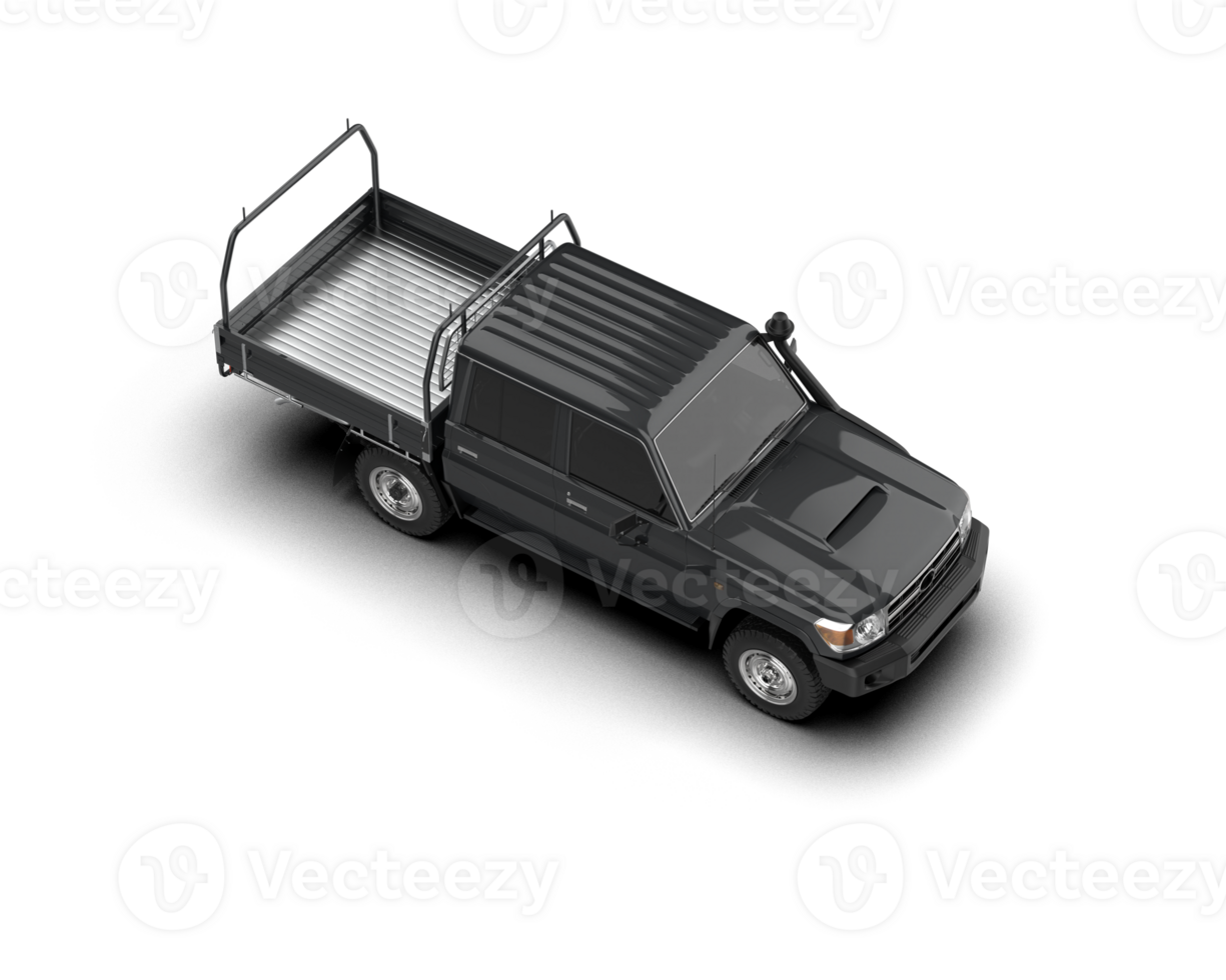 Pickup truck isolated on background. 3d rendering - illustration png