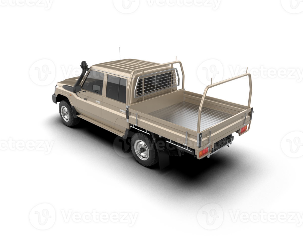Pickup truck isolated on background. 3d rendering - illustration png
