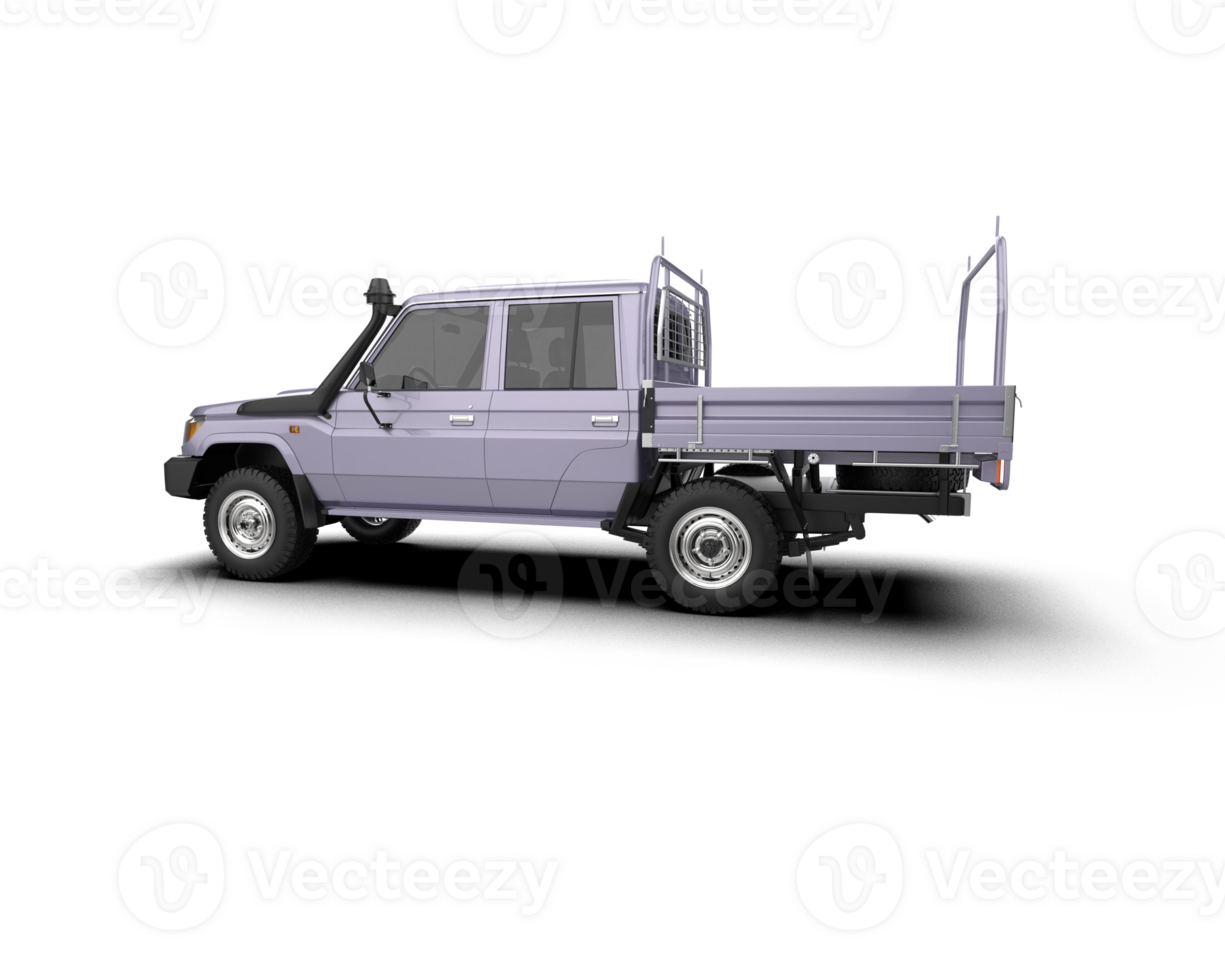 Pickup truck isolated on background. 3d rendering - illustration png