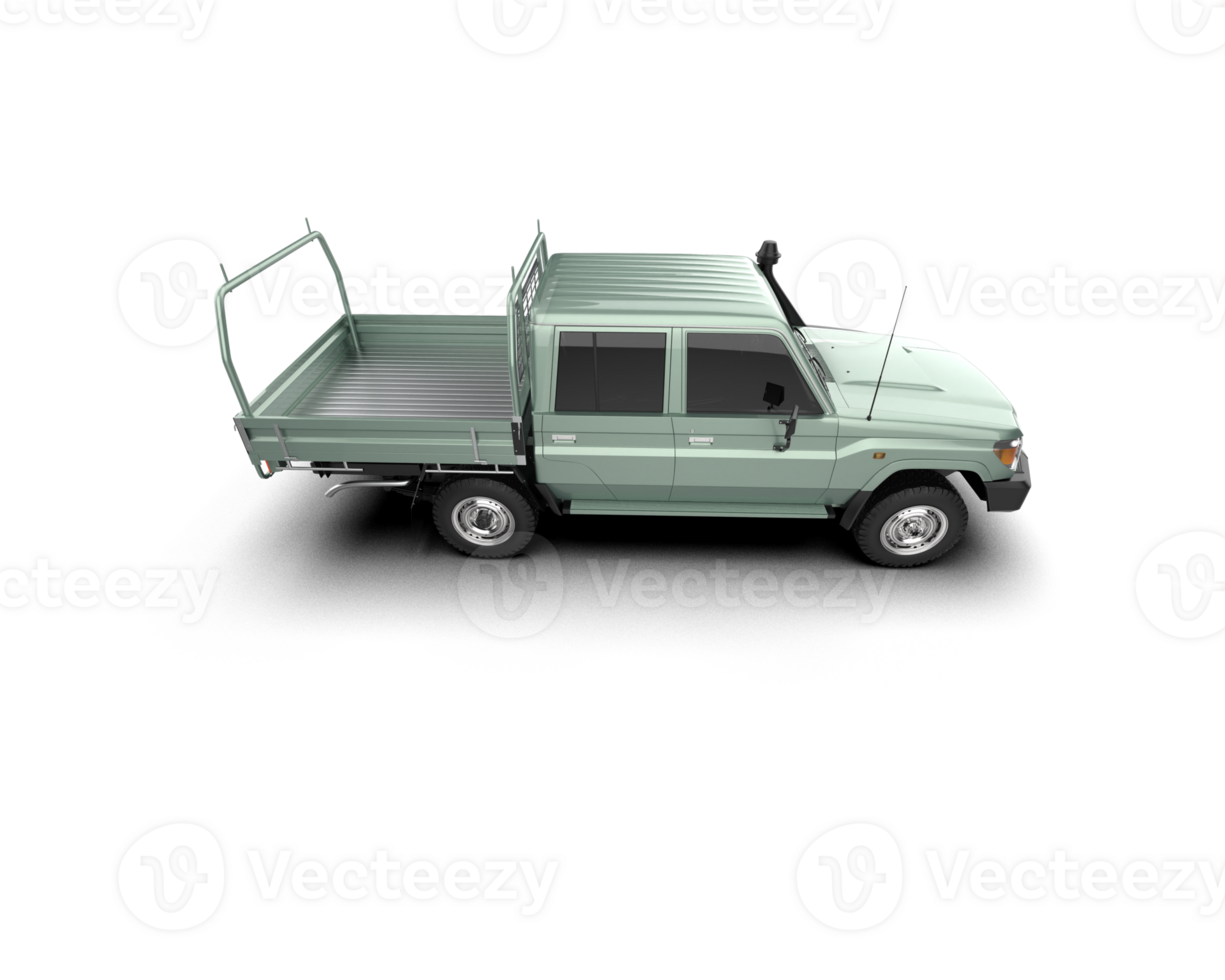 Pickup truck isolated on background. 3d rendering - illustration png