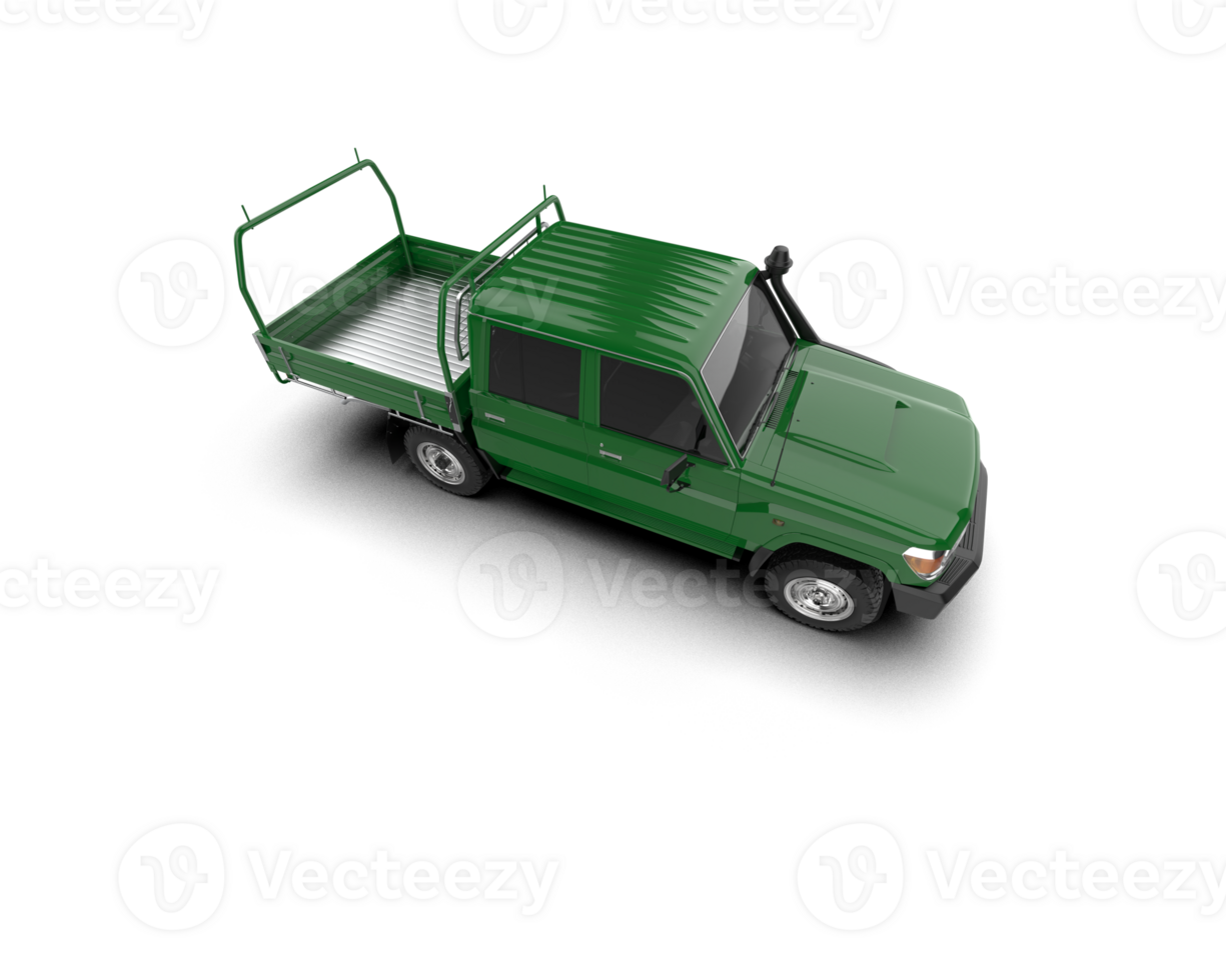 Pickup truck isolated on background. 3d rendering - illustration png