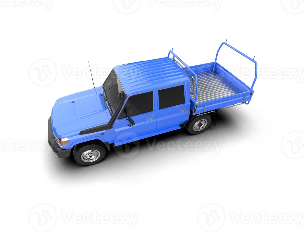 Pickup truck isolated on background. 3d rendering - illustration png