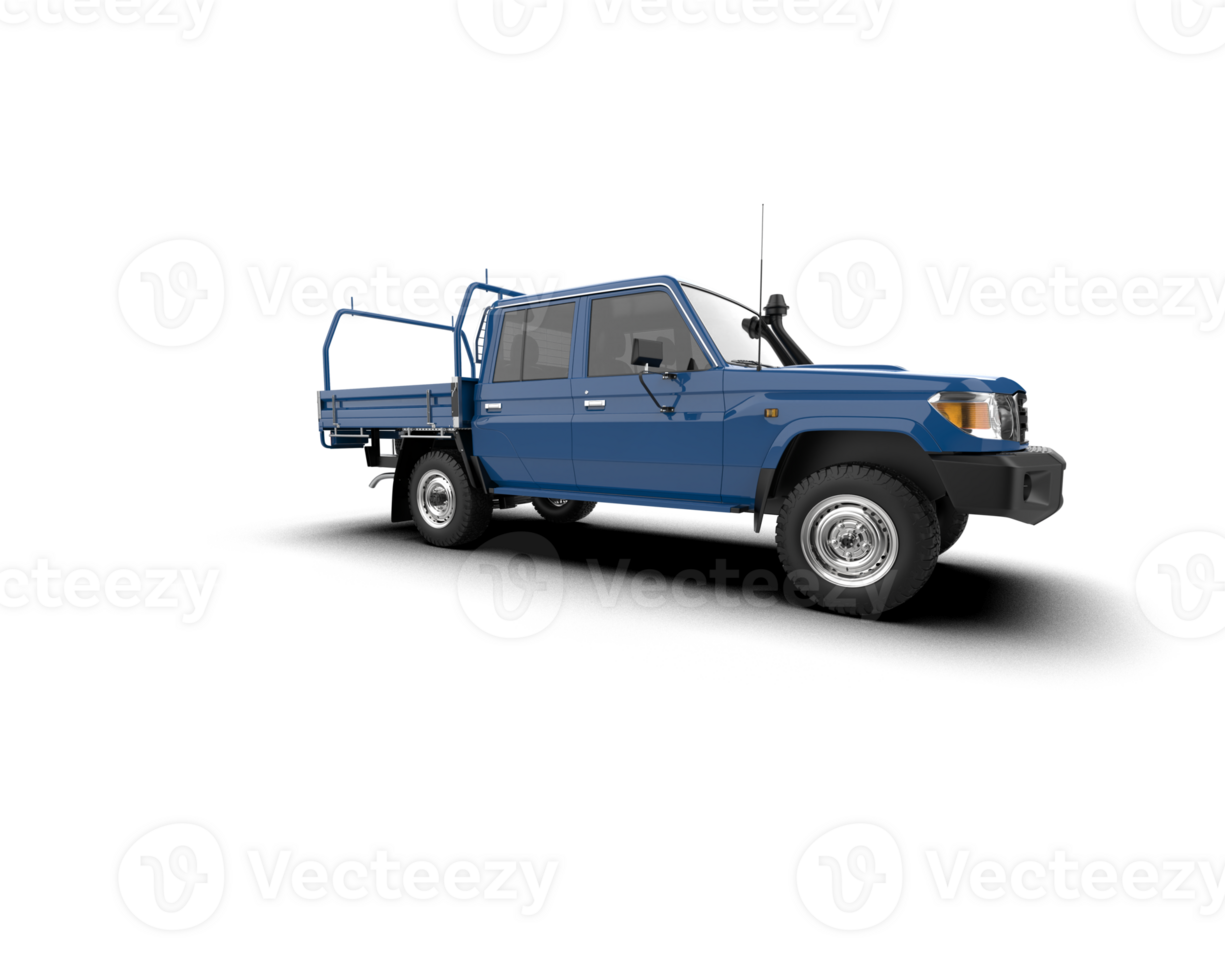 Pickup truck isolated on background. 3d rendering - illustration png