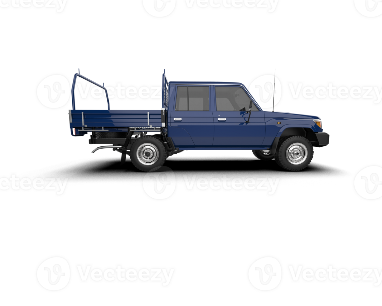 Pickup truck isolated on background. 3d rendering - illustration png