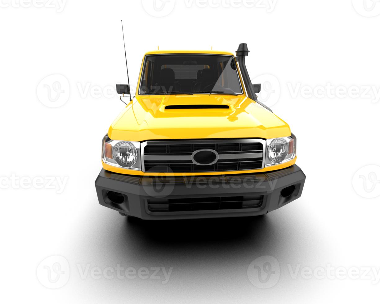 Pickup truck isolated on background. 3d rendering - illustration png