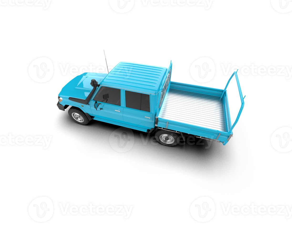 Pickup truck isolated on background. 3d rendering - illustration png