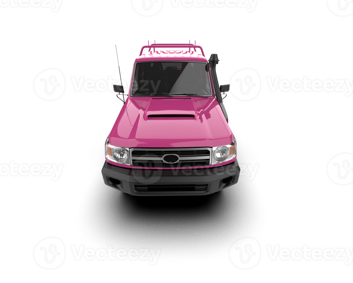 Pickup truck isolated on background. 3d rendering - illustration png