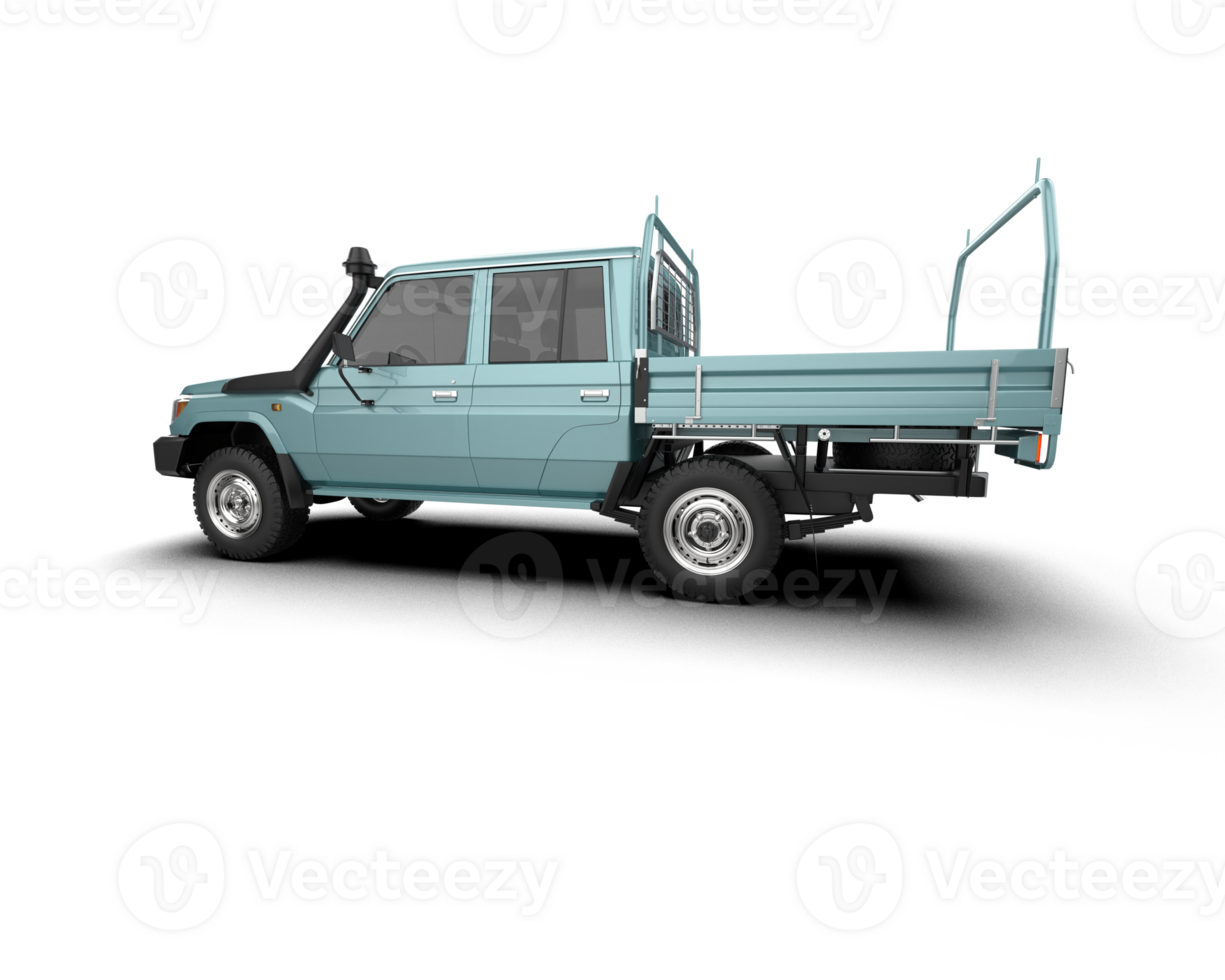 Pickup truck isolated on background. 3d rendering - illustration png