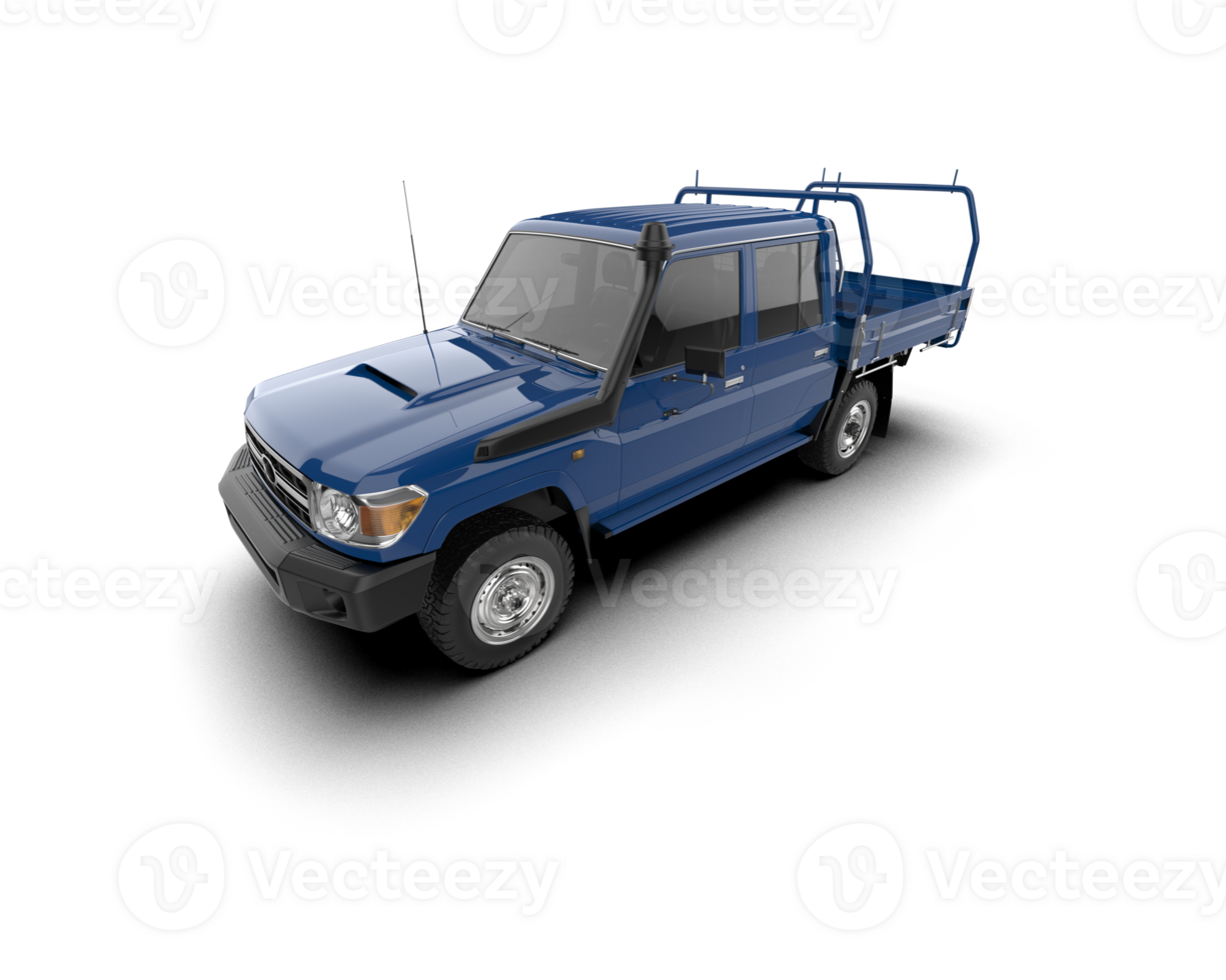 Pickup truck isolated on background. 3d rendering - illustration png