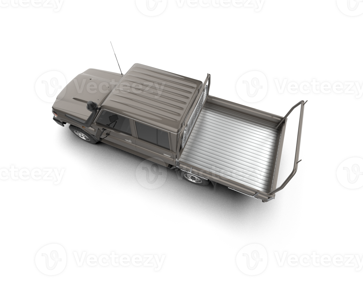 Pickup truck isolated on background. 3d rendering - illustration png