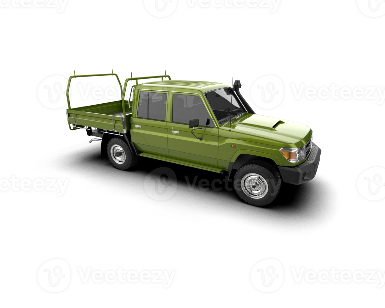 Realistic bus isolated on background. 3d rendering - illustration png