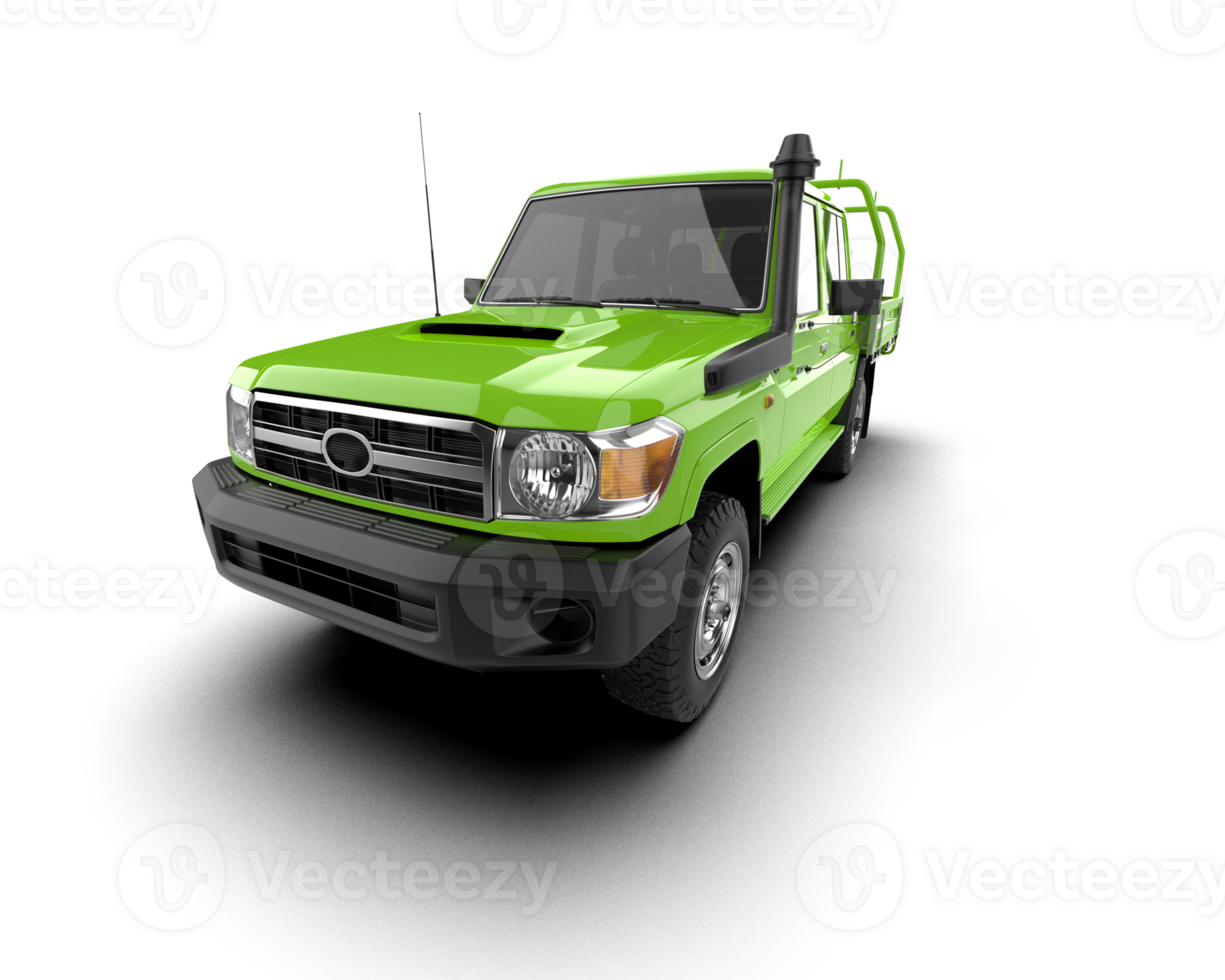 Pickup truck isolated on background. 3d rendering - illustration png