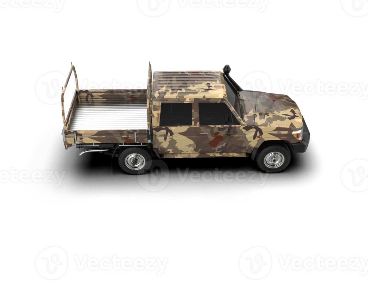 Pickup truck isolated on background. 3d rendering - illustration png