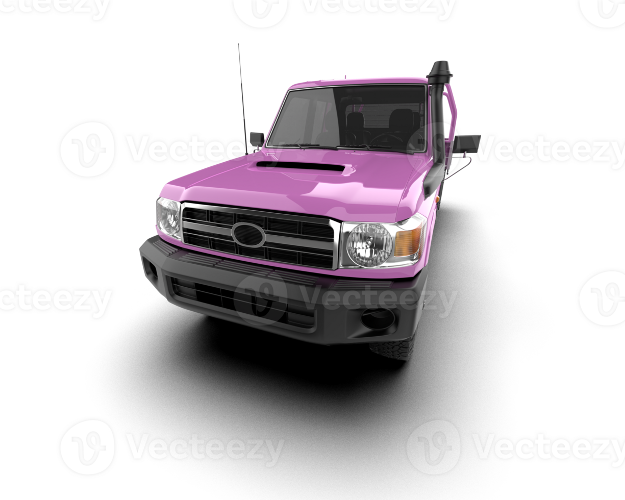 Pickup truck isolated on background. 3d rendering - illustration png