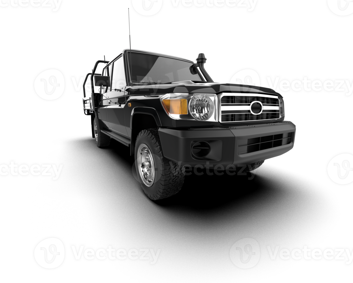 Pickup truck isolated on background. 3d rendering - illustration png