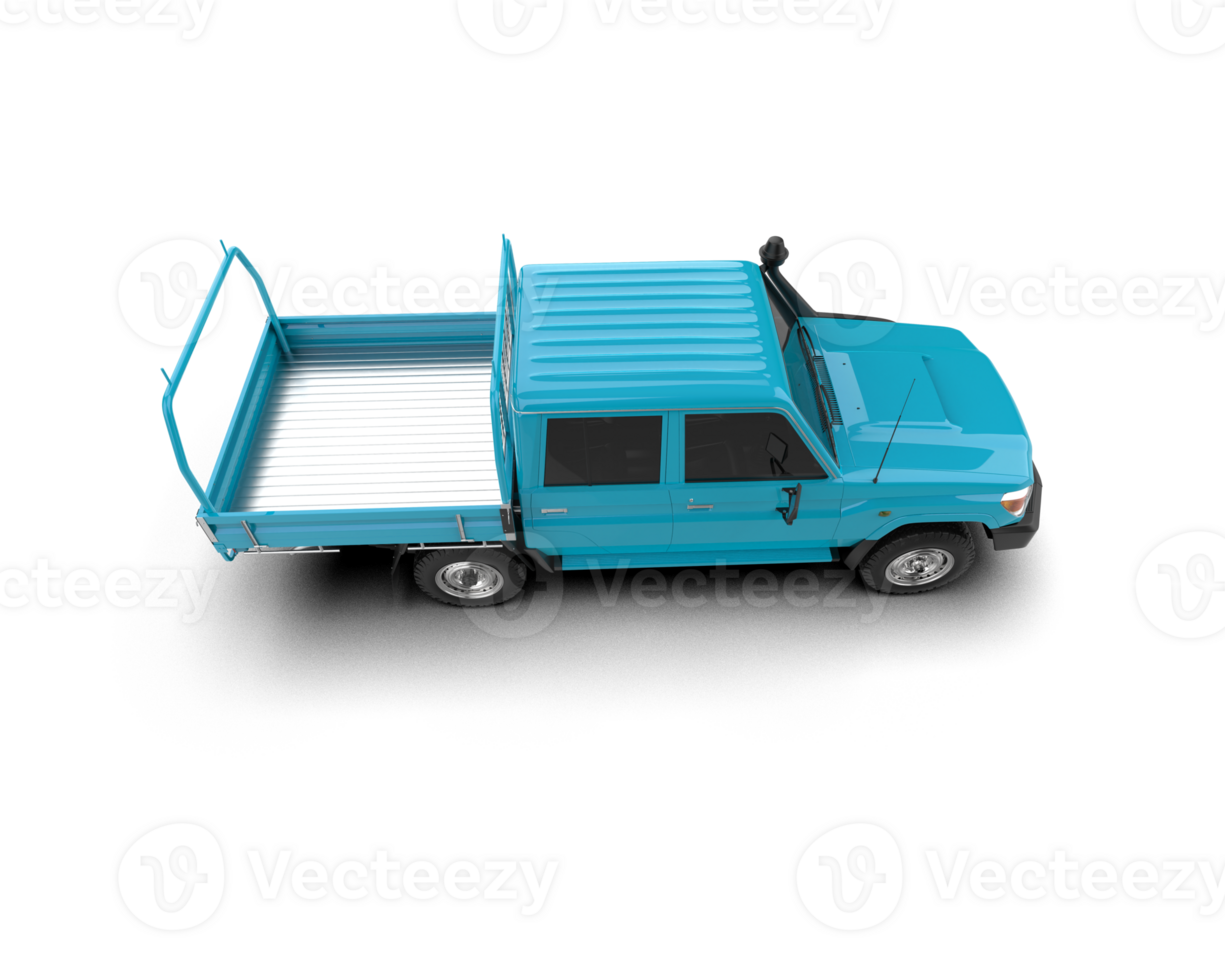Realistic bus isolated on background. 3d rendering - illustration png