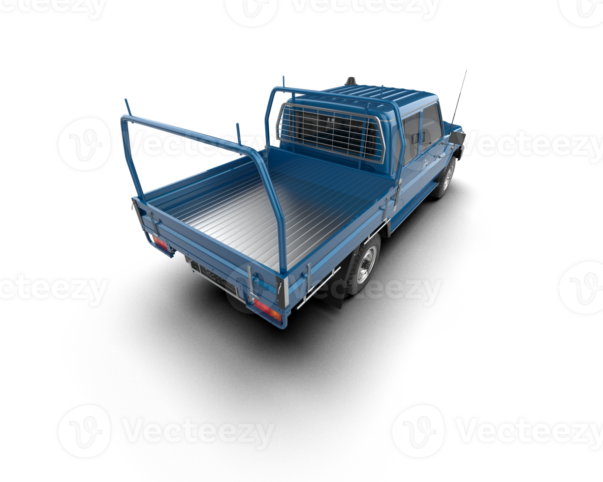 Pickup truck isolated on background. 3d rendering - illustration png