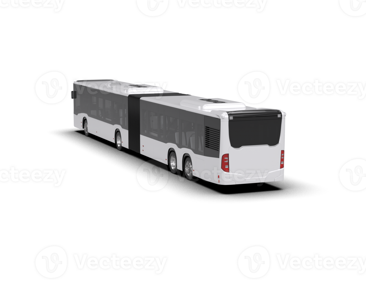 Realistic bus isolated on background. 3d rendering - illustration png