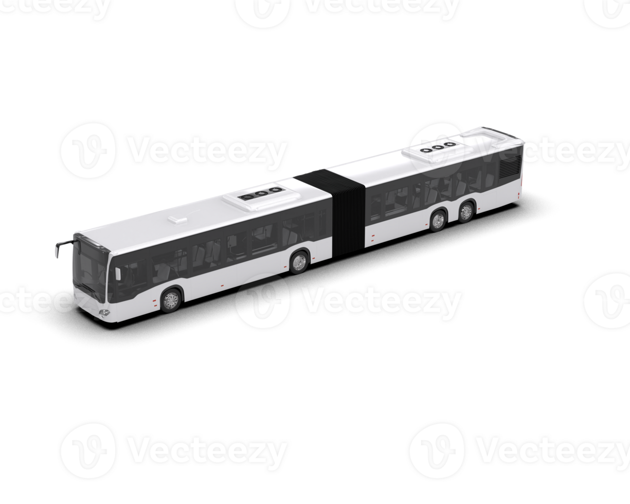 Realistic bus isolated on background. 3d rendering - illustration png