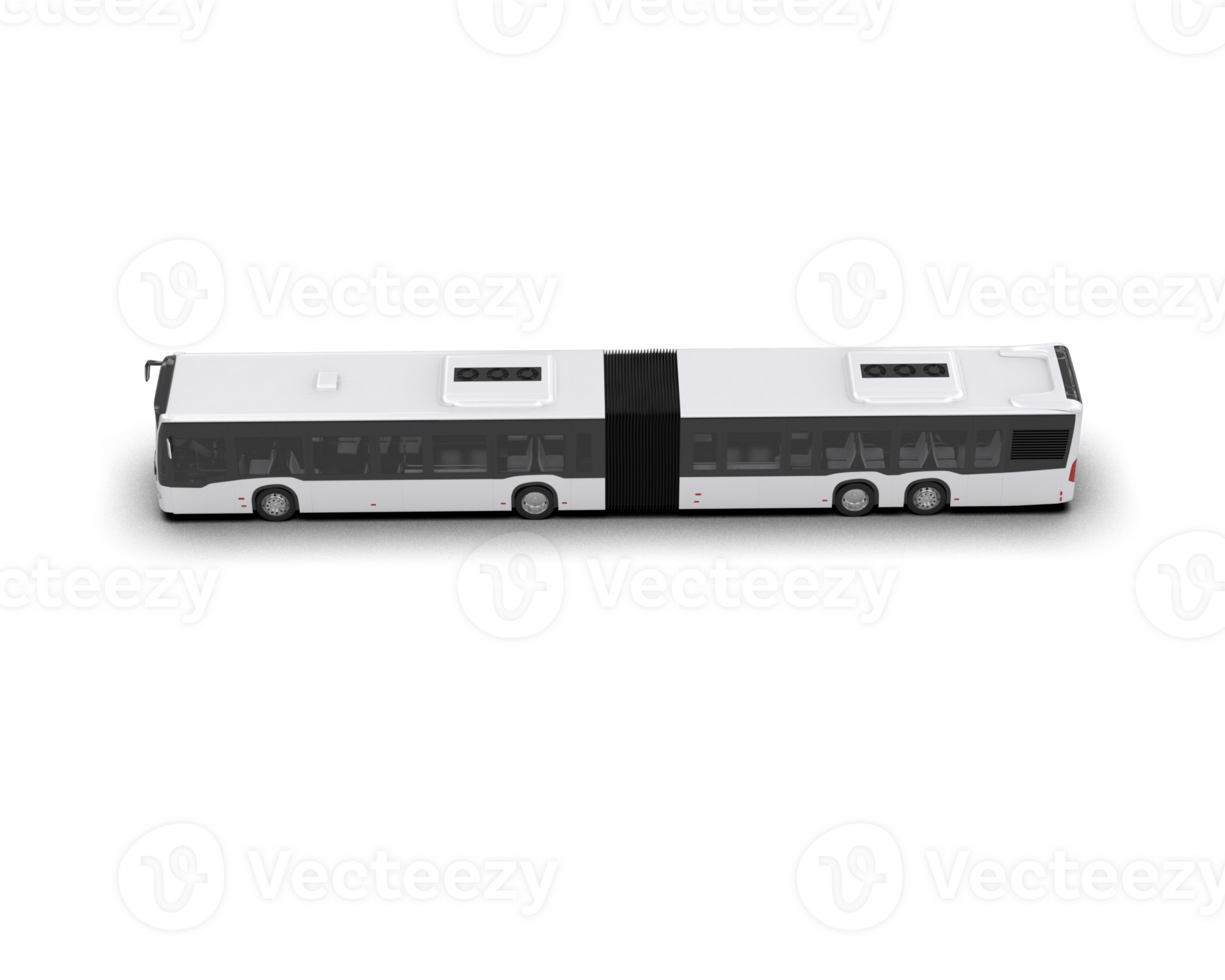 Realistic bus isolated on background. 3d rendering - illustration png