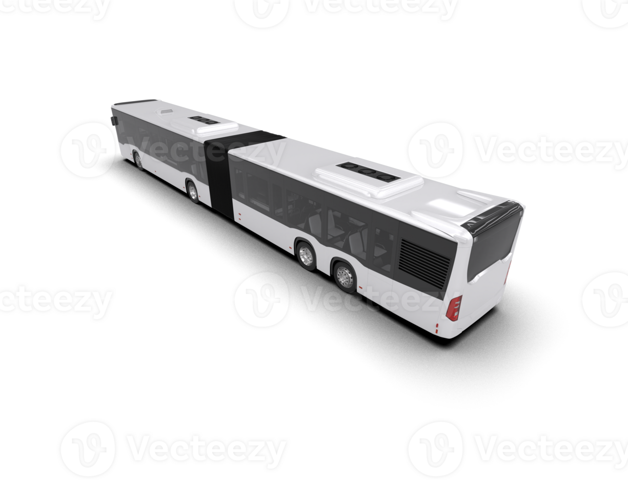 Realistic bus isolated on background. 3d rendering - illustration png